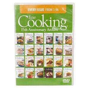 Fine Cooking 15th Anniversary Archive (DVD-ROM, 2008) Cookbook Windows Mac